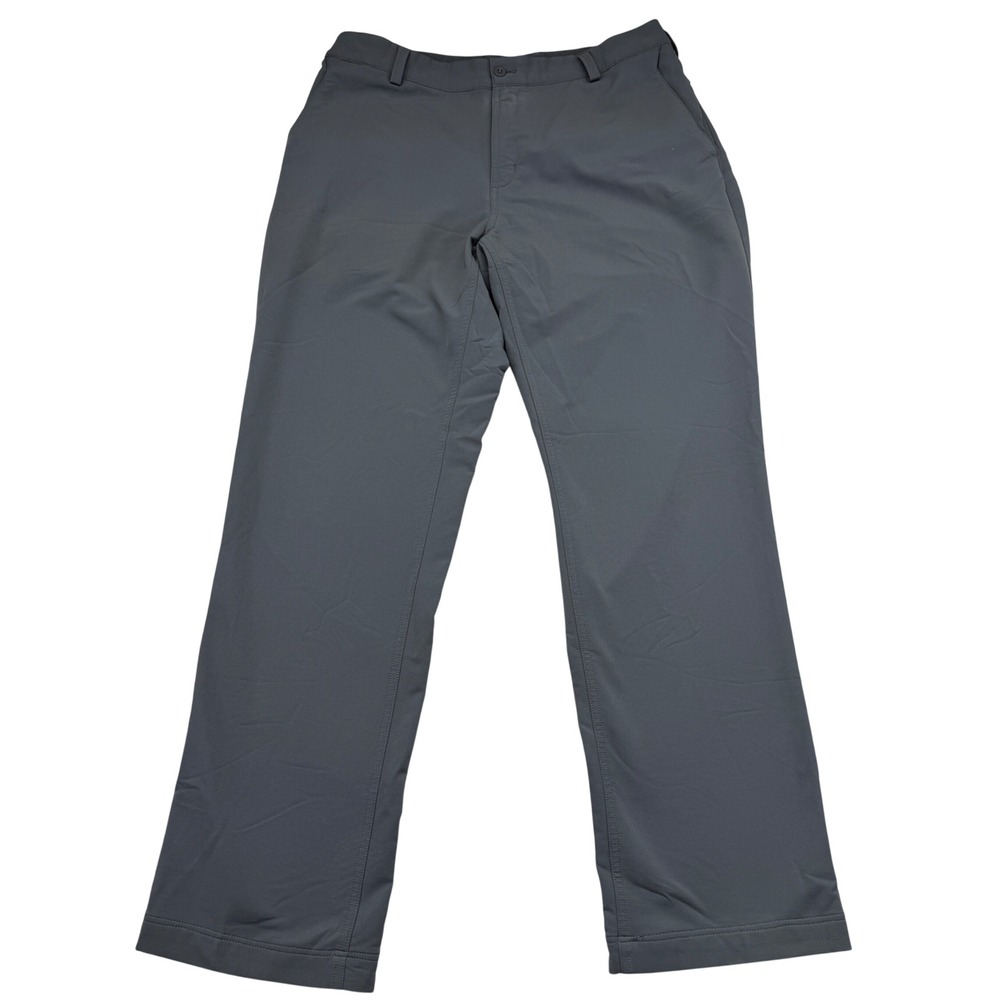 Nike Golf Pants Mens 35x32 Grey Flat Front Performance Stretch Trousers